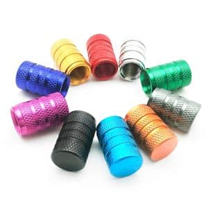This 4pcs Car Tire Valve Stems Caps are made of high-grade light-weight aluminium alloy, anodized & powder coated finish for maximum strength and durability.