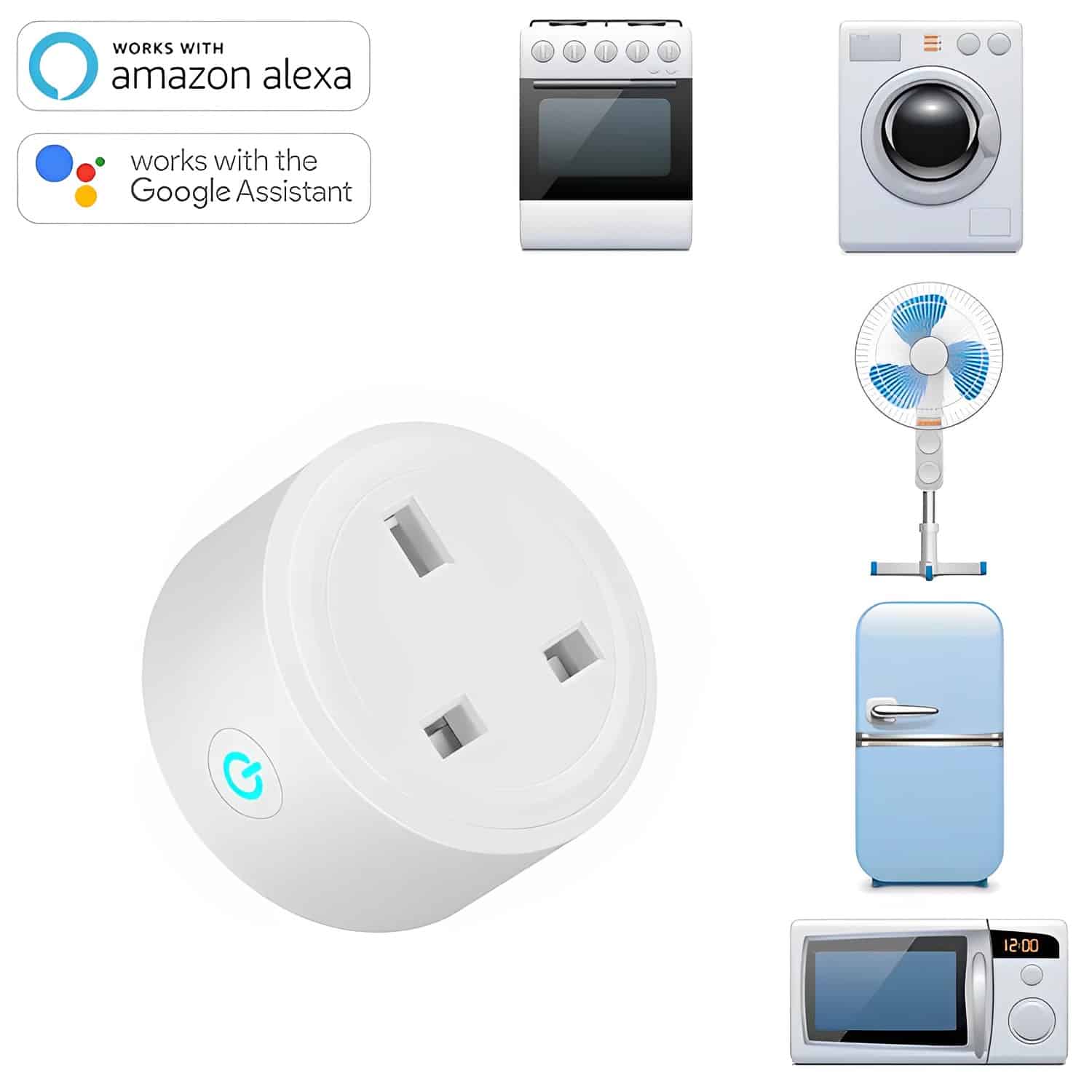 This UK Smart Plug with Voice Control is a must have for all homes to remotely turn off all appliances connected to the plug.