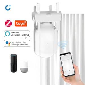This Smart Curtain Opener is so easy to use, simply connect it via Bluetooth, and set schedule/timer on the Application to automatically open your curtains.