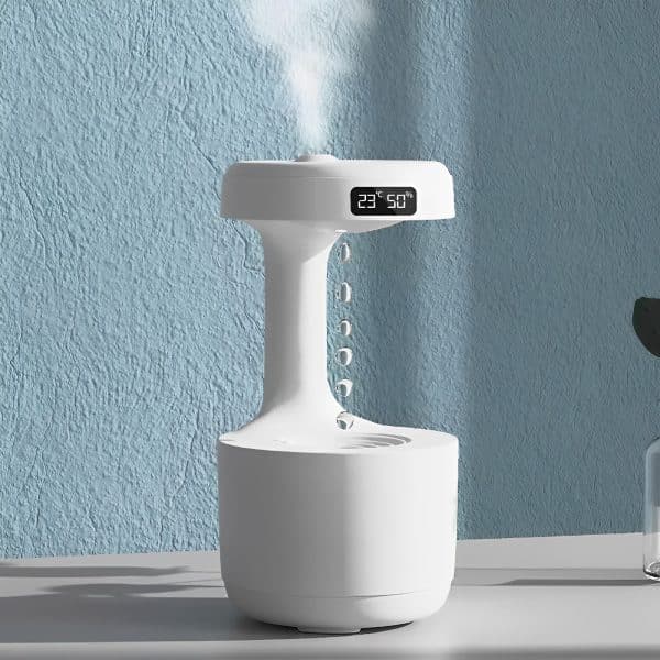 This Cool-Mist Humidifier with LED Display Clock screen, displays real-time air humidity temperature and adds moisture to indoor dry air with style.