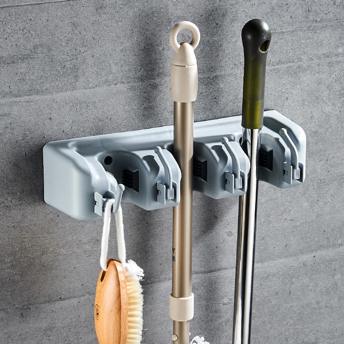 This Wall Mounted Mopping Stick Holder, Floor sweeping brush Etc is corrosion-resistant, moisture proof and waterproof. It is stronger and durable.