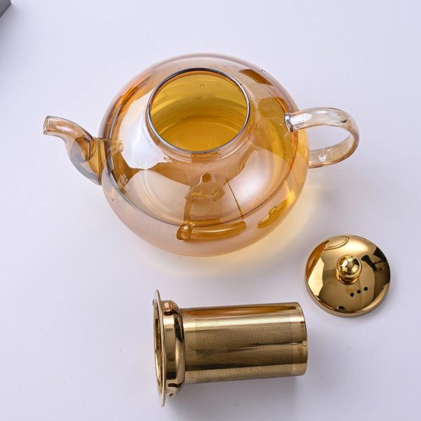 Glass Tea Pot with Infuser - Image 2