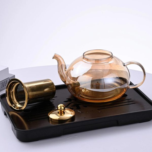 Glass Tea Pot with Infuser - Image 4